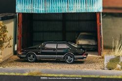 Scale 1/64 Saab 900 Turbo, Black fr Tramac Works - GLOBAL64