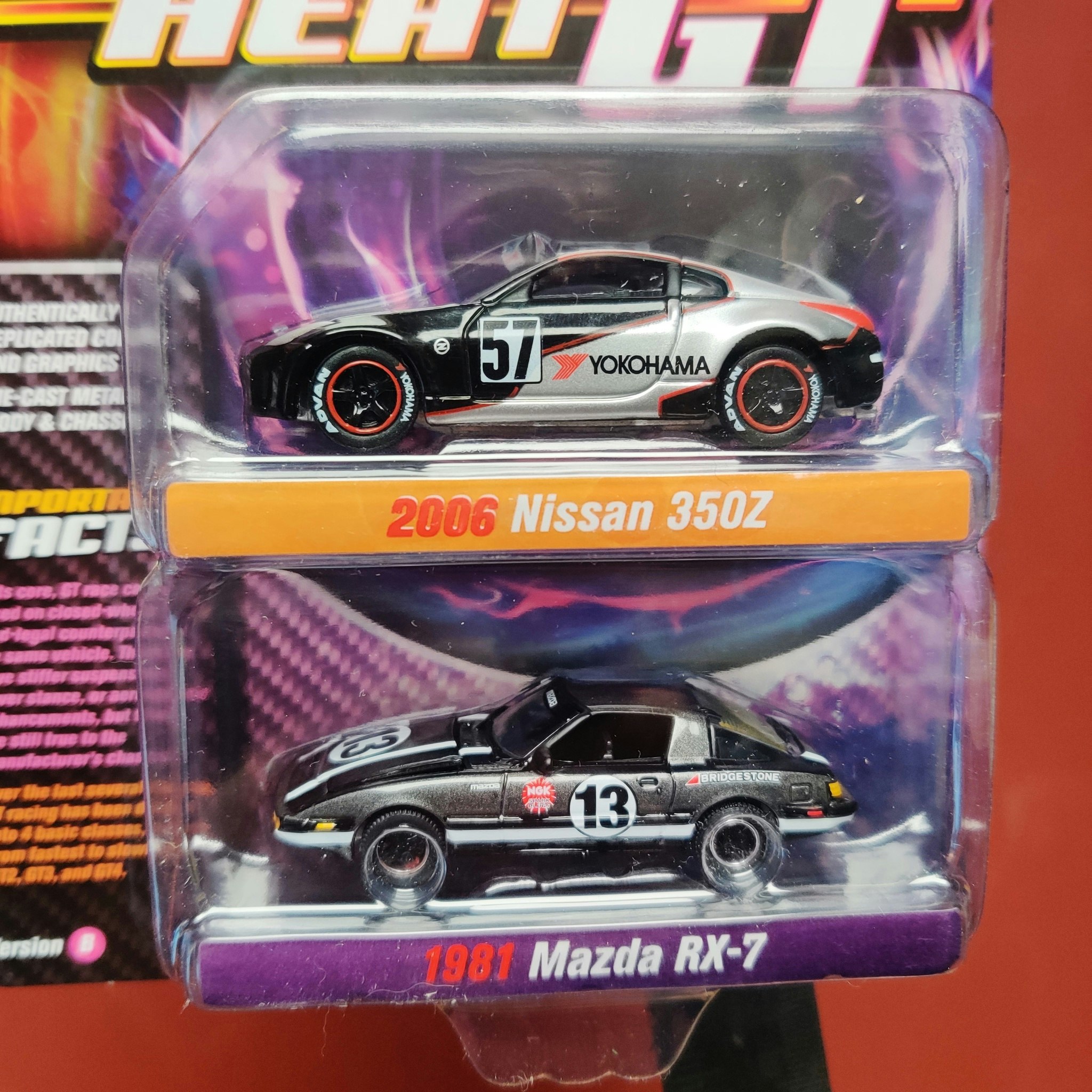 Skala 1/64 2-pack Nissan 350Z 06' & Mazda RX-7 81' fr Johnny Lightning