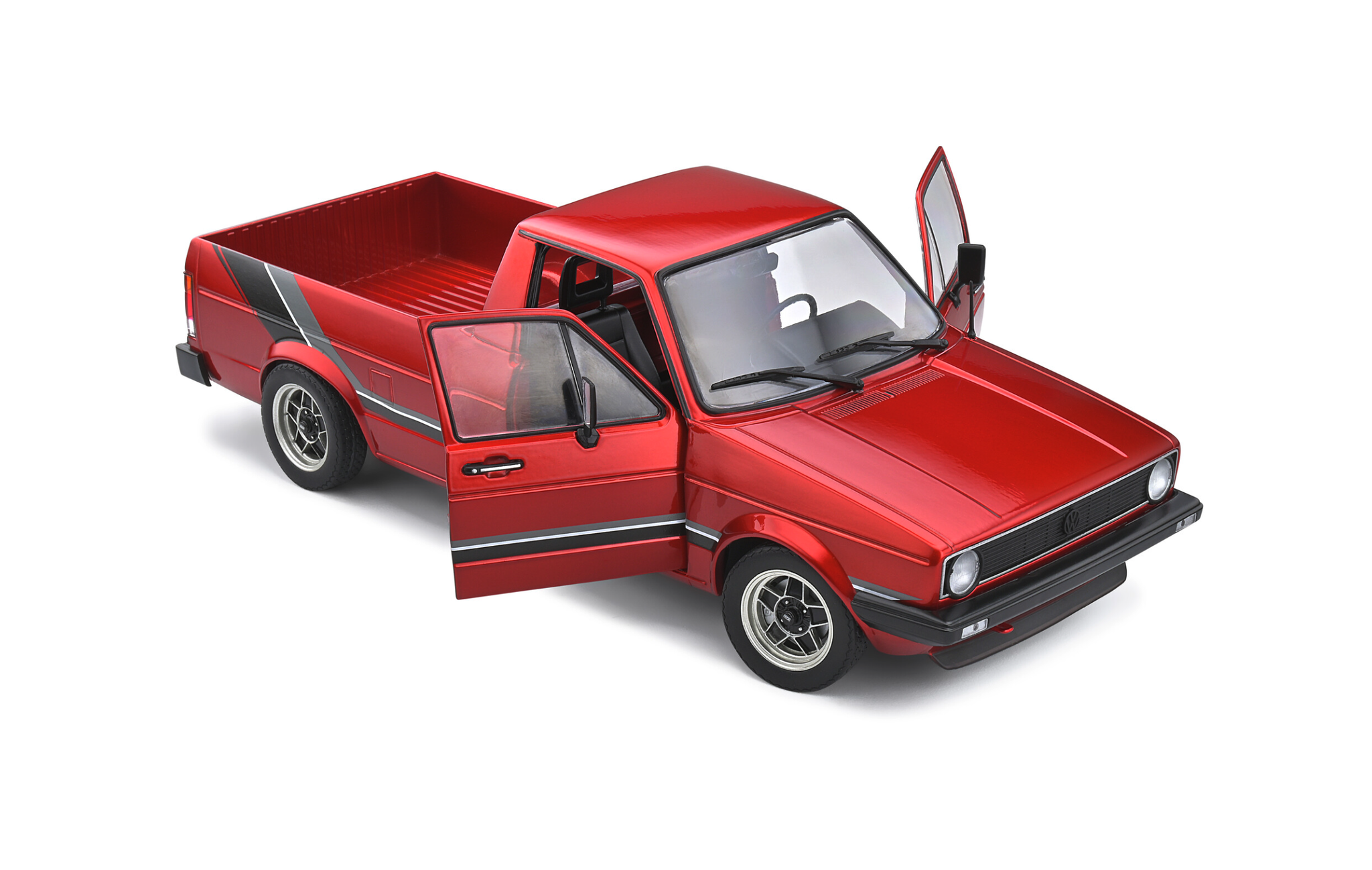 Skala 1/18 Volkswagen Caddy MkI Mörkröd metallic från Solido