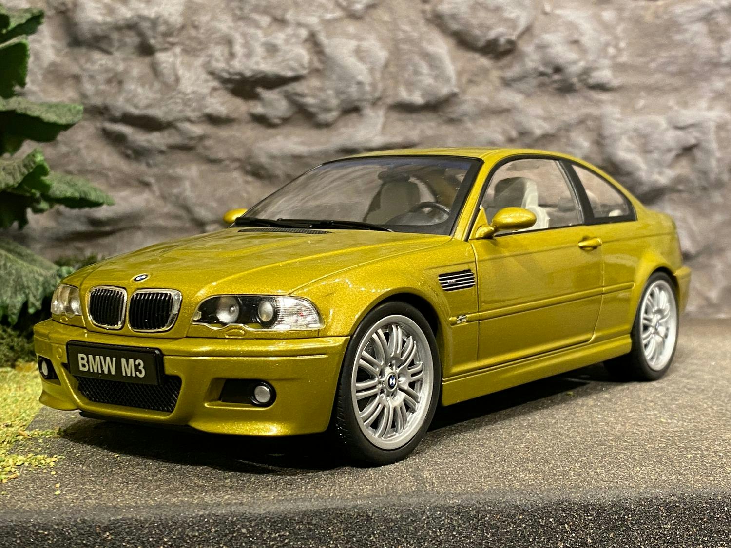 Skala 1/18 BMW M3 (E46 COUPÉ) Guldmetallic fr. SOLIDO