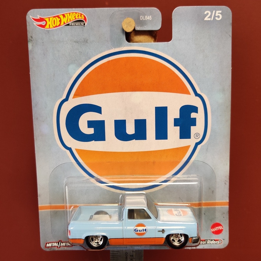 Skala 1/64 HOT WHEELS Premium - GULF - CHEVY SILVERADO (1983)