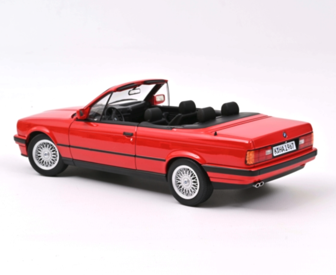 Skala 1/18 Snygg BMW 318i 91' E30 Cabriolet fr Norev