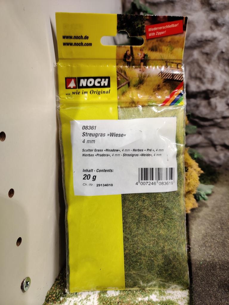 NOCH 08361 Strömaterial Gräs äng 4mm 20 gram