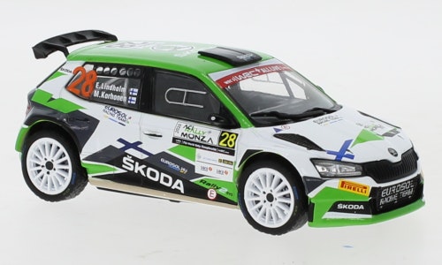 Skala 1/43 Škoda Fabia R5 Evo 2020, E.Lindholm, från IXO Models