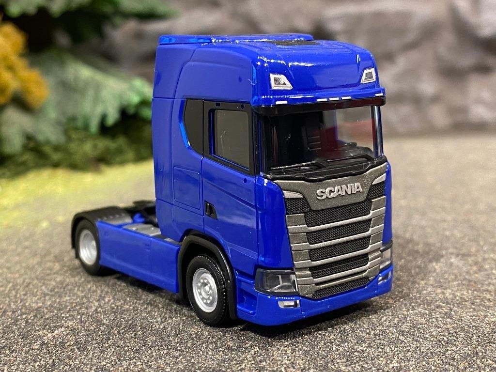 Skala 1/87 h0, Scania CS 20 ZM, blå från HERPA