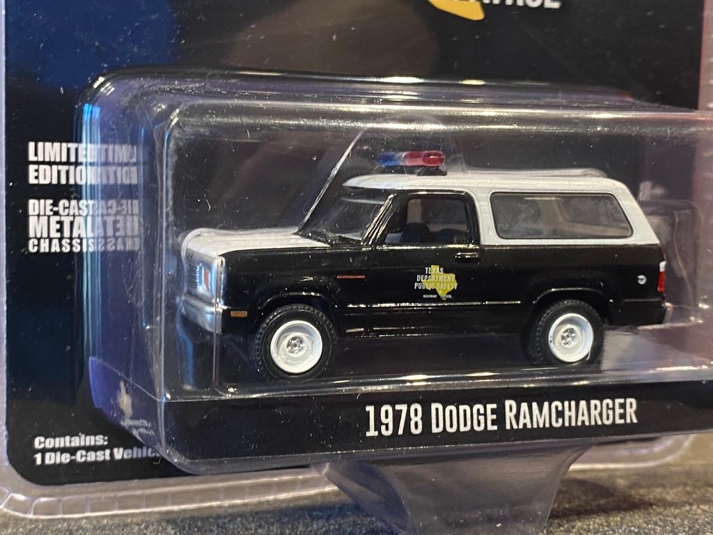 Skala 1/64 Dodge Ramcharger 78' "Texas Department Public Safety" från Greenlight Excl.
