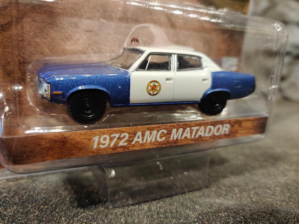 Skala 1/64 AMC Matador 72' Colonial City Police' från Greenlight Excl.