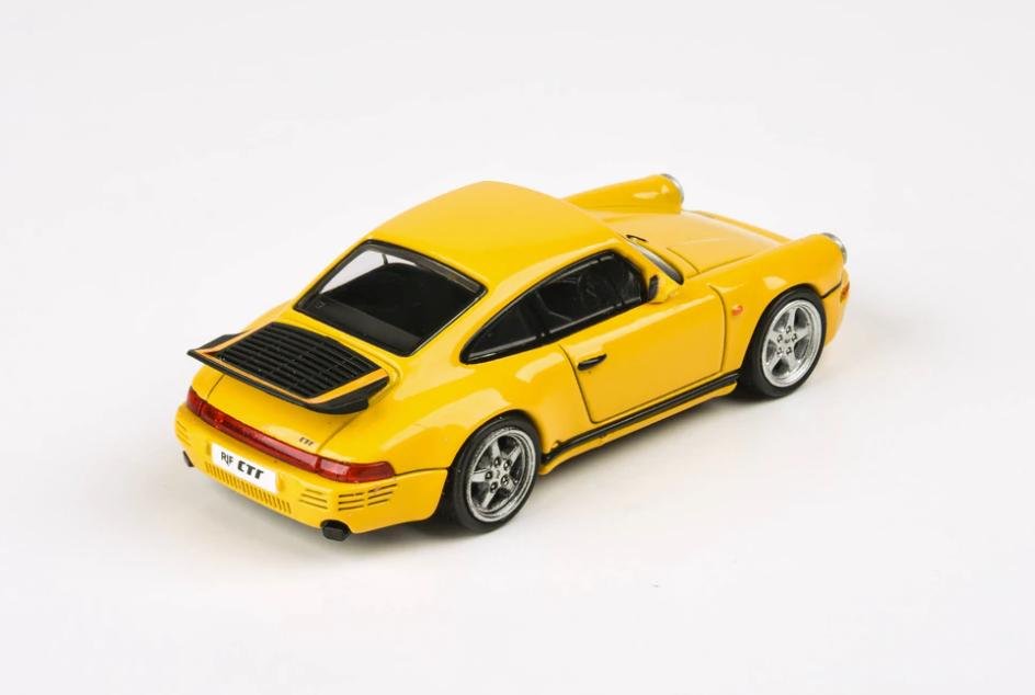 Skala 1/64 Porsche 911, 1987 RUF CTR "Yellowbird" Vänsterstyrd, Gul fr Para 64