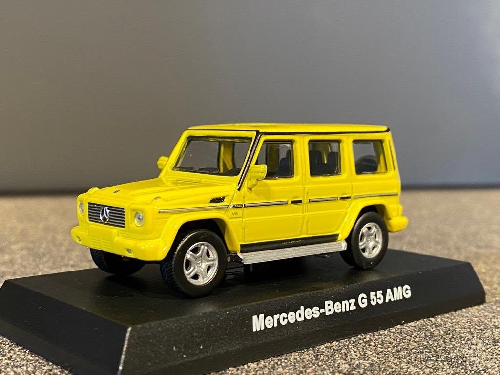 Skala 1/64 Mercedes-Benz G55 AMG, Gul fr KYOSHO