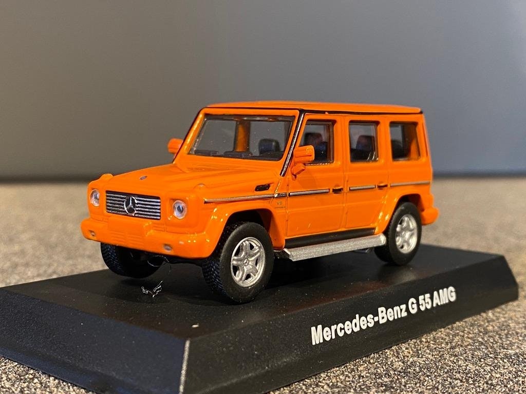 Skala 1/64 Mercedes-Benz G55 AMG, Orange fr KYOSHO