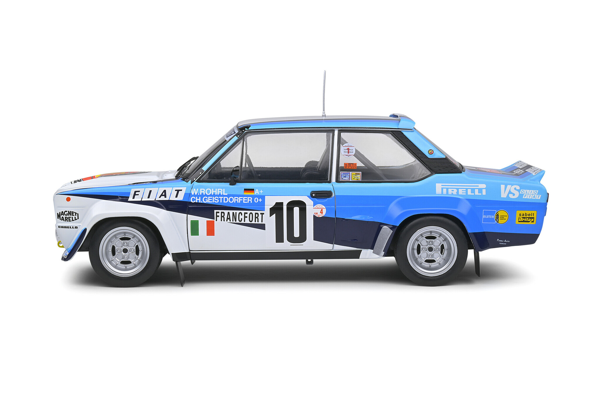 Skala 1/18 FIAT 131 ABARTH, Monte Carlo 80', W Röhrl fr Solido