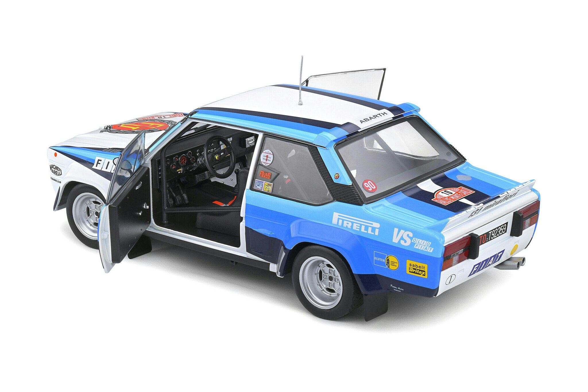 Skala 1/18 FIAT 131 ABARTH, Monte Carlo 80', W Röhrl fr Solido