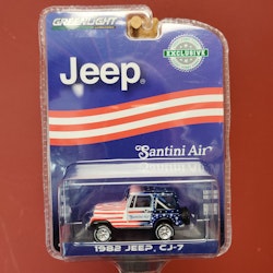 Skala 1/64 JEEP CJ-7 (1962) "Jeep, Santini Air" från Greenlight Excl.
