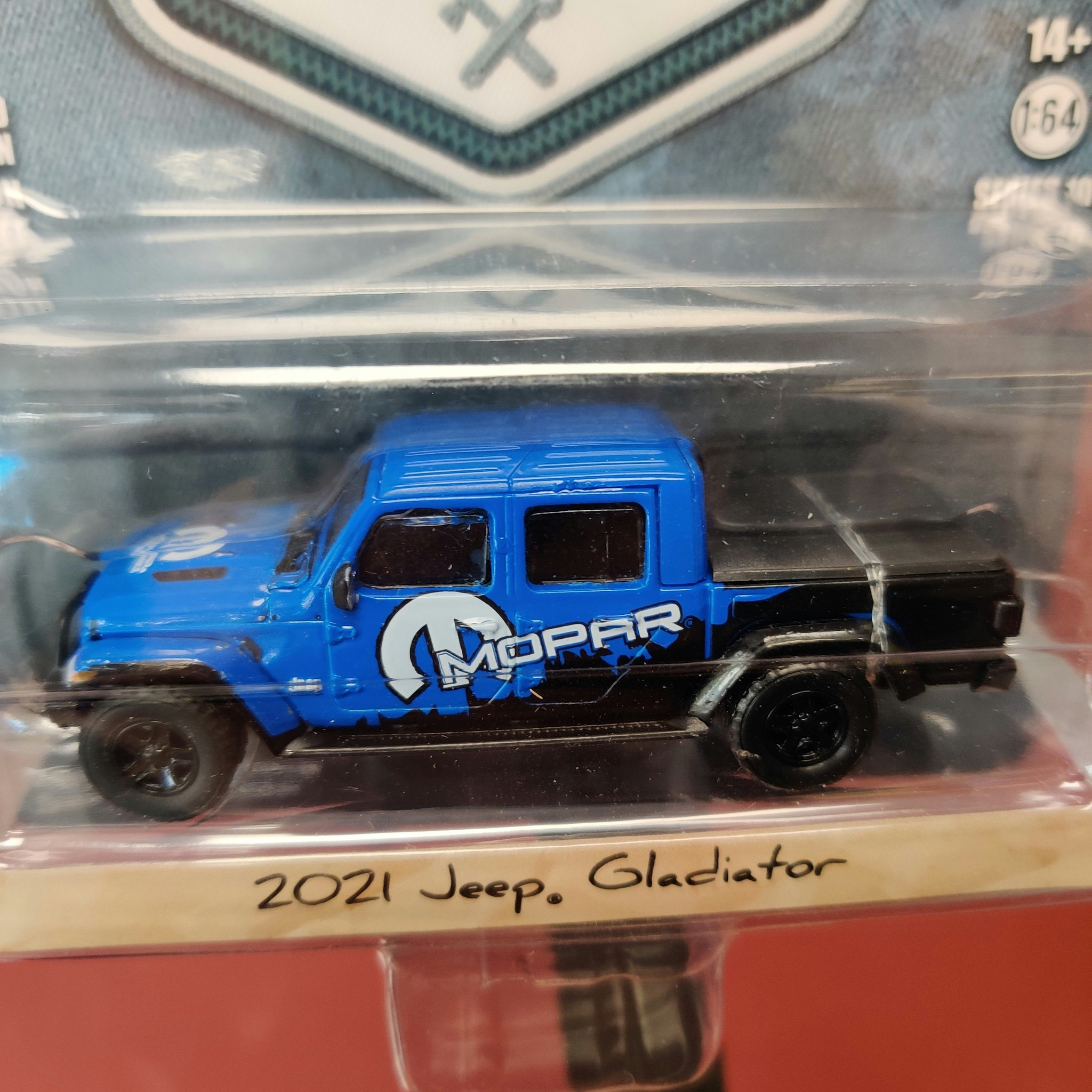 Skala 1/64 Jeep Gladiator 21' Ser 10 "Blue Collar Collection" från Greenlight