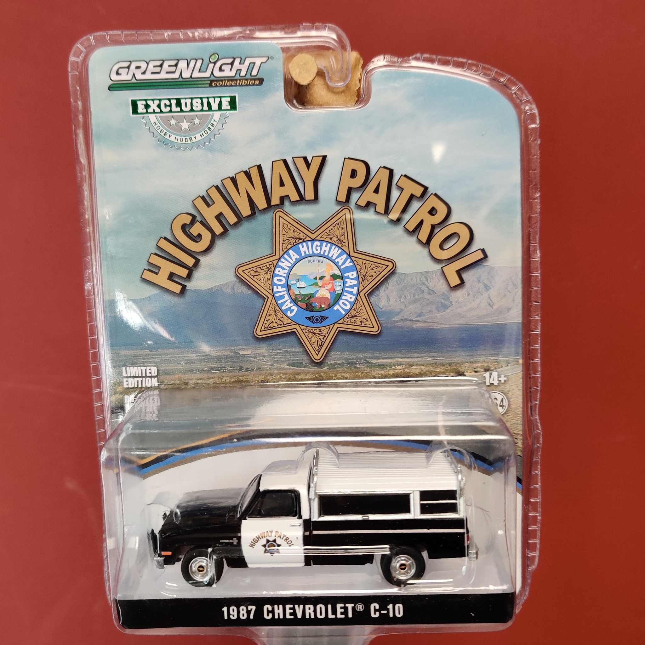 Skala 1/64 Chevrolet C-10 87' "California Highway Patrol" från Greenlight Excl.