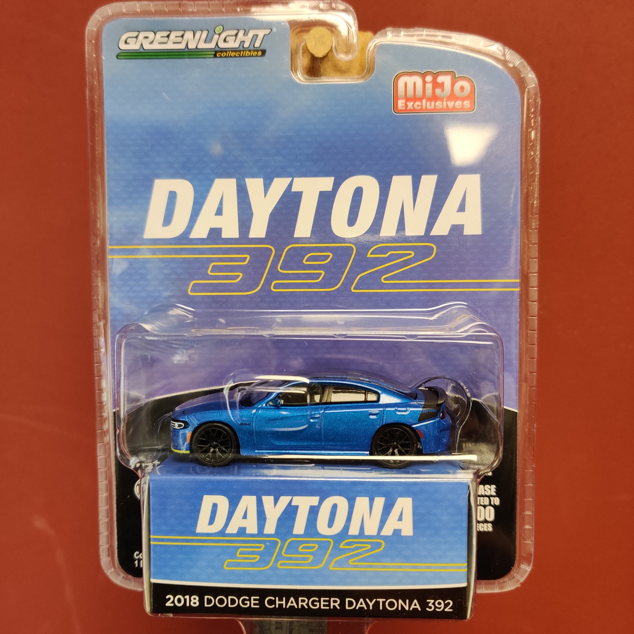 Skala 1/64 Dodge Charger Daytona 392 (2018) från Greenlight / Mijo Excl.