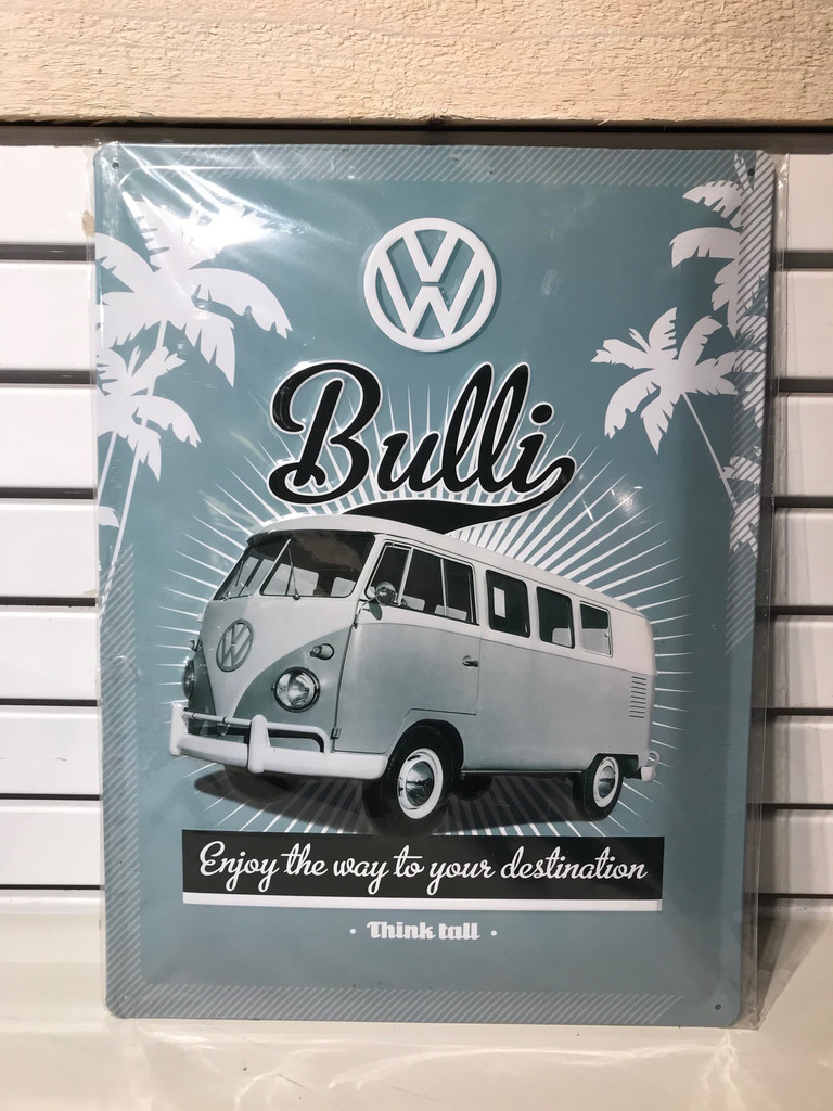 Plåtskylt ca 30 x 40 cm Motiv: Volkswagen Bulli