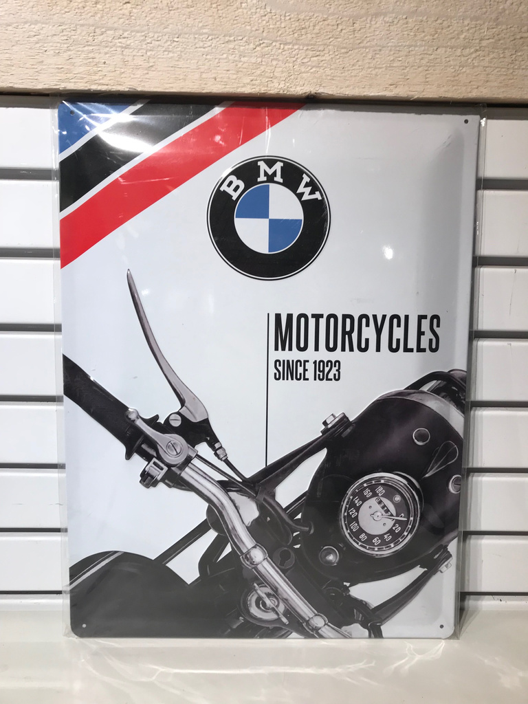 Plåtskylt ca 30 x 40 cm Motiv: BMW Motorcycles Since 1923