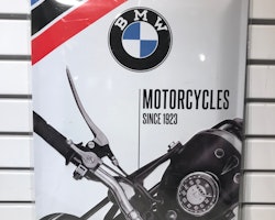 Plåtskylt ca 30 x 40 cm Motiv: BMW Motorcycles Since 1923