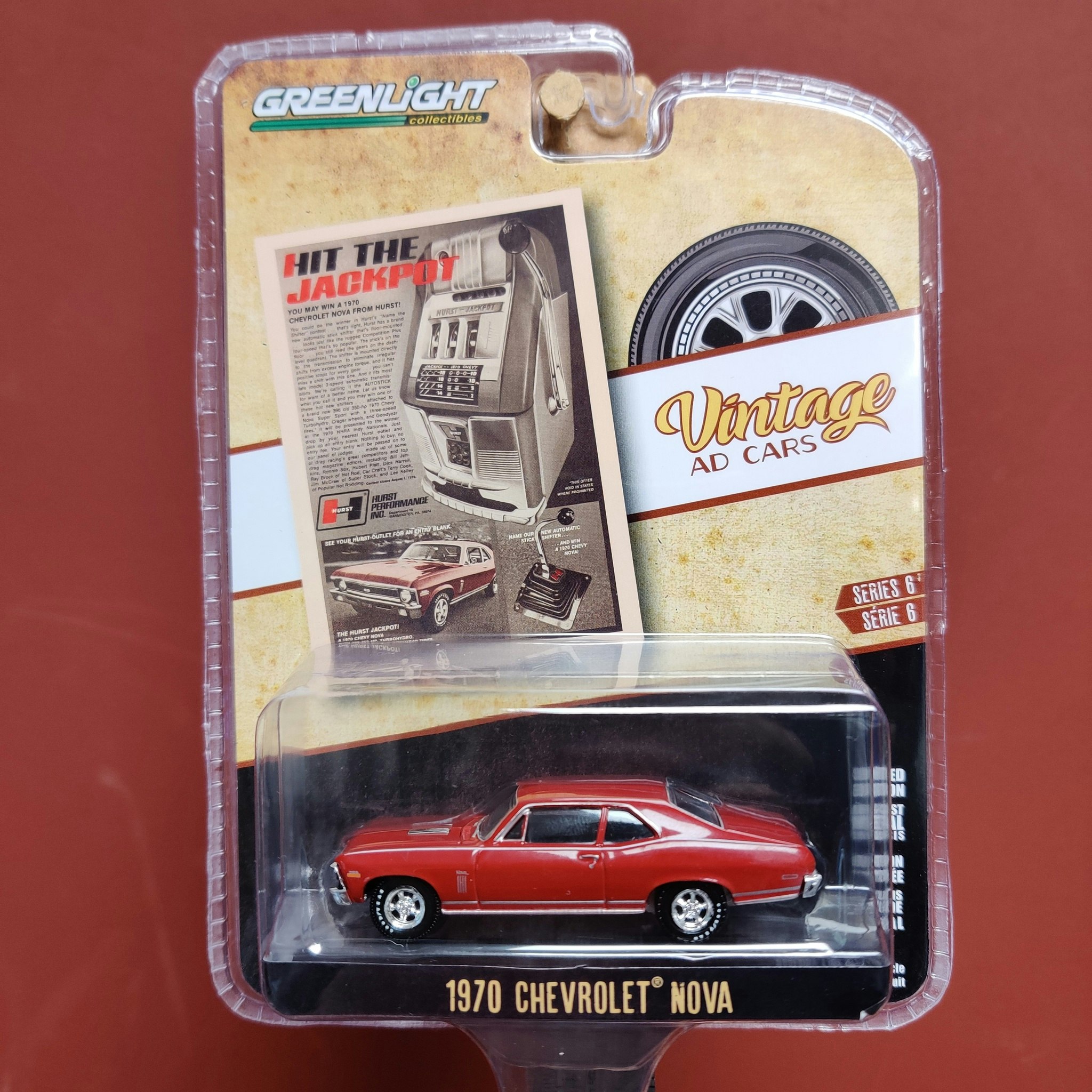 Skala 1/64 Chevrolet Nova (1970) Ser.6 "Vintage AD Cars" från Greenlight