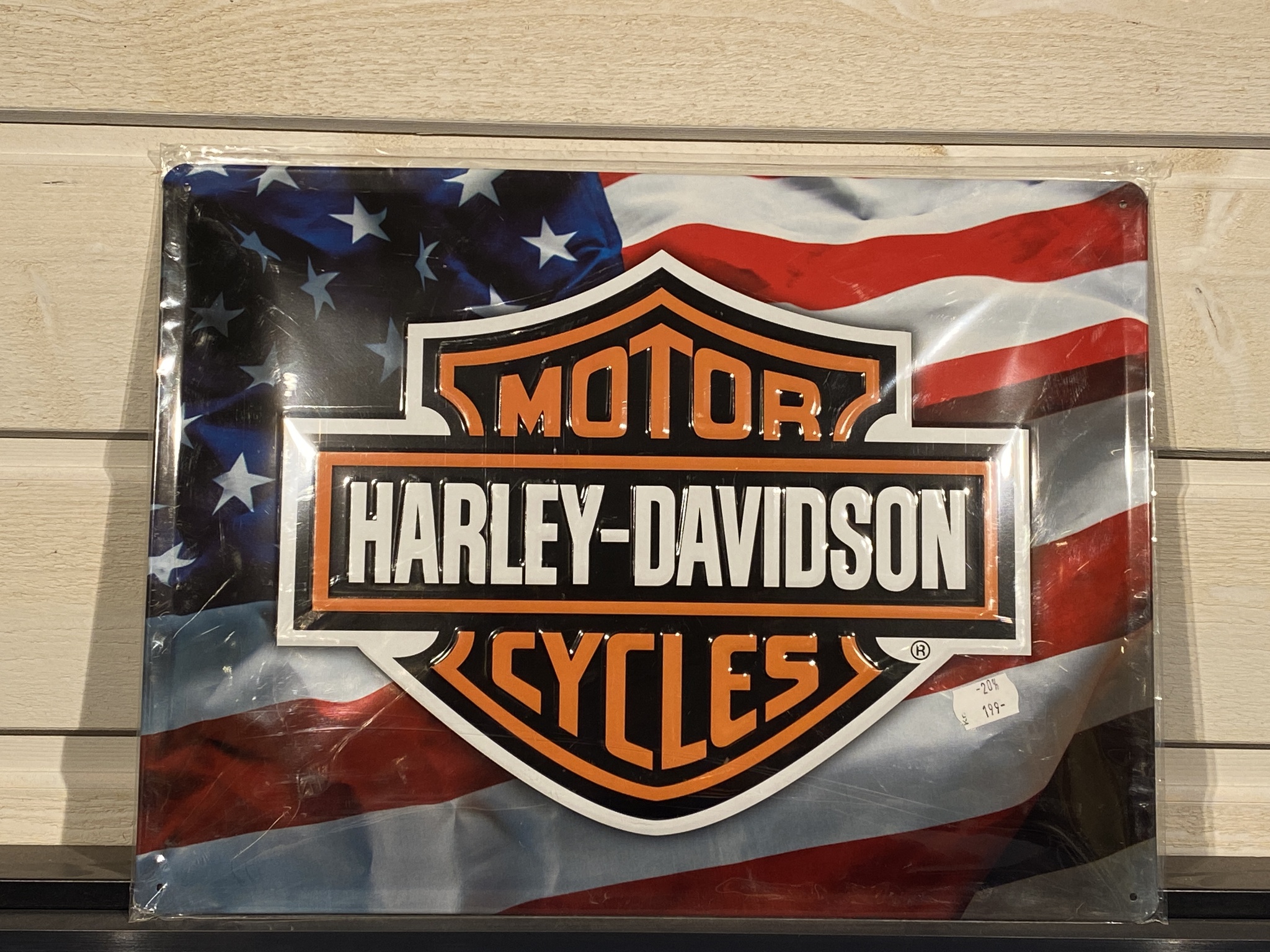 Plåtskylt ca 30 x 40 cm Motiv: Harley Davidson - Motorcycles