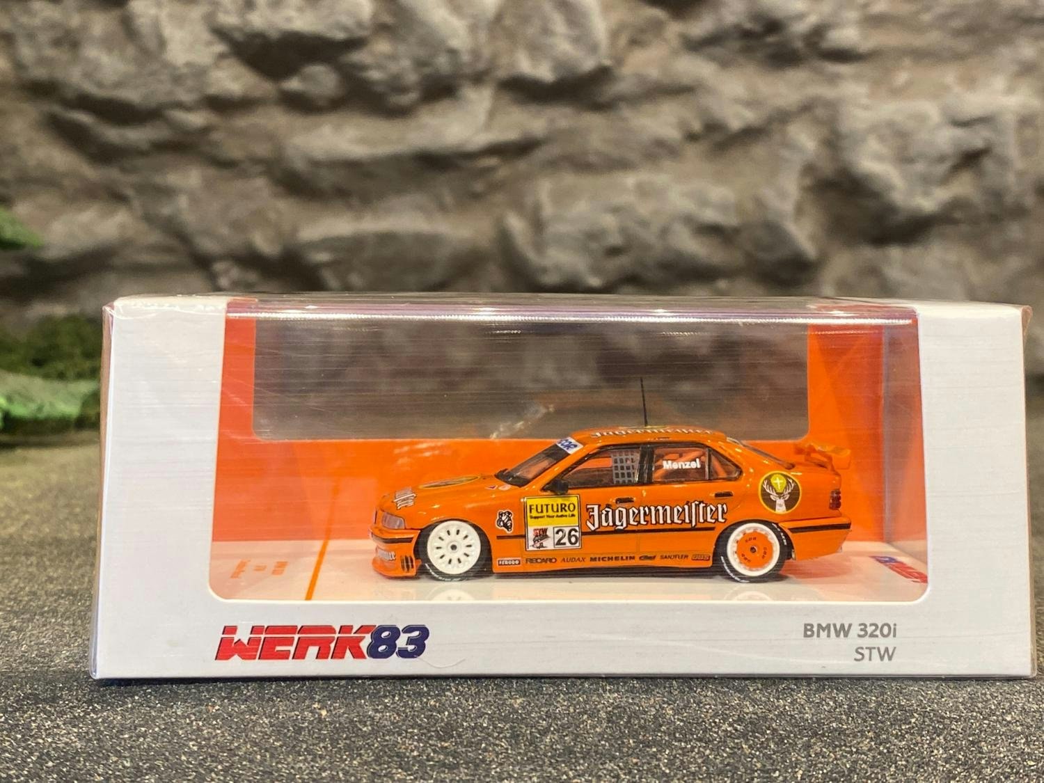 Skala 1/64 BMW 320i E36 STW "Jägermeister" fr WERK83