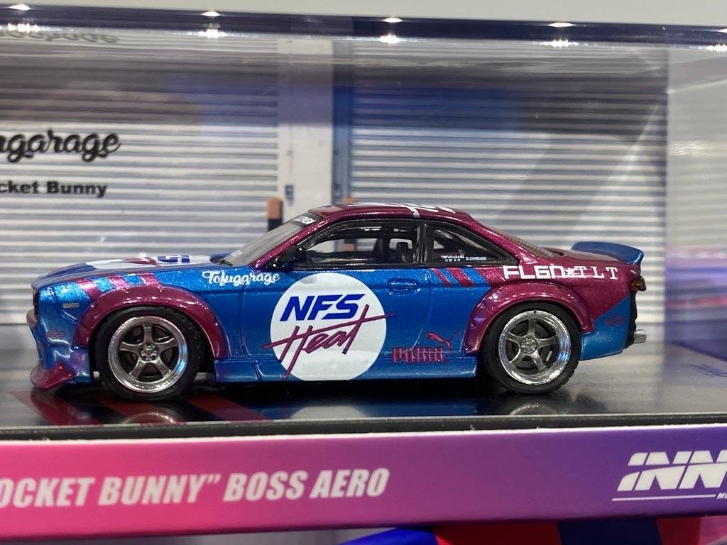 Skala 1/64 Nissan Silvia (S14) Rocket Bunny BOSS AERO Tofugarage fr Inno64