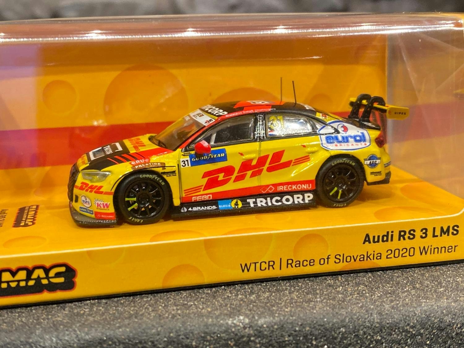 Skala 1/64 2020 Audi RS3 Winner Wtcr race of Slovakia f TARMAC works