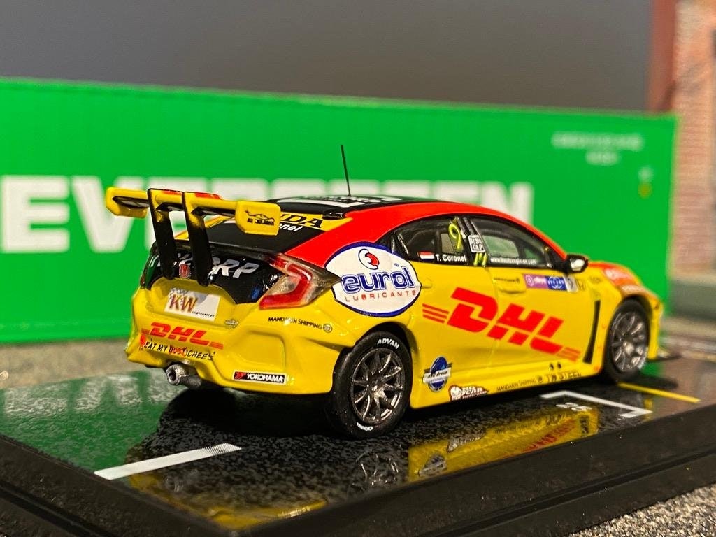 Skala 1/64, 2018 Honda Civic FK8 TCR #9 fr TARMAC works