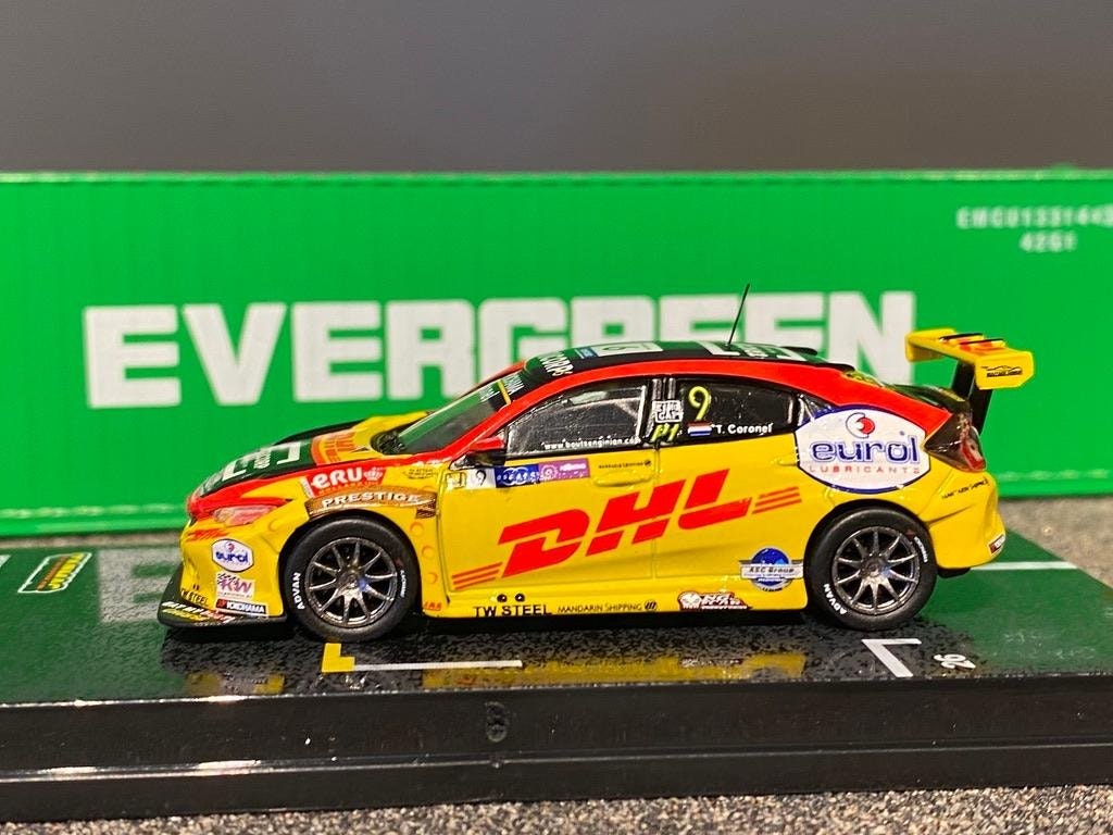 Skala 1/64, 2018 Honda Civic FK8 TCR #9 fr TARMAC works