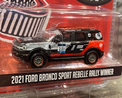 Skala 1/64 Ford Bronco Sport Rebelle Rally 21' - Running on Empty fr Greenlight