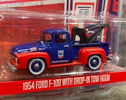 Skala 1/64 Ford F-100 Towtruck 54' Bärgare - Running on Empty fr Greenlight