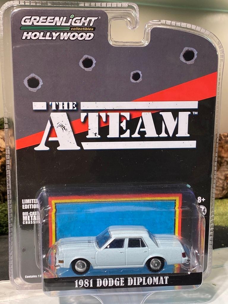Skala 1/64 The A-Team Dodge Diplomat 81' fr Greenlight Hollywood