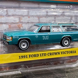 Skala 1/64 Ford LTD Crown Victoria 91' TAXI fr Greenlight Excl. Lmt ed