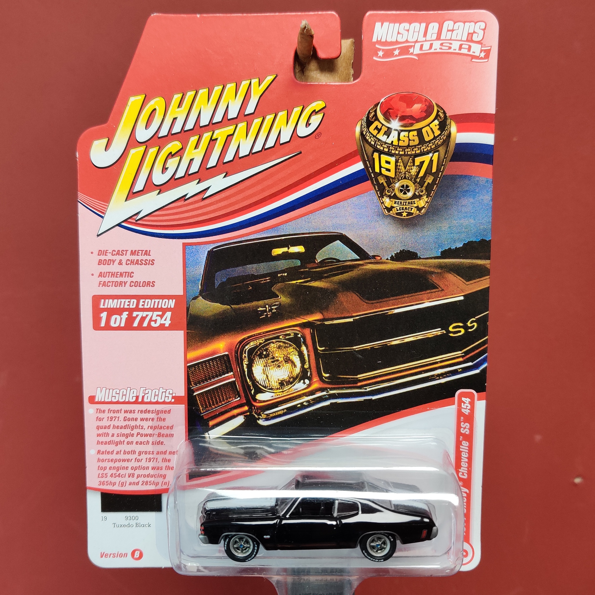 Skala 1/64 - Chevy Chevelle SS 454 71' Rel.2 från Johnny Lightning