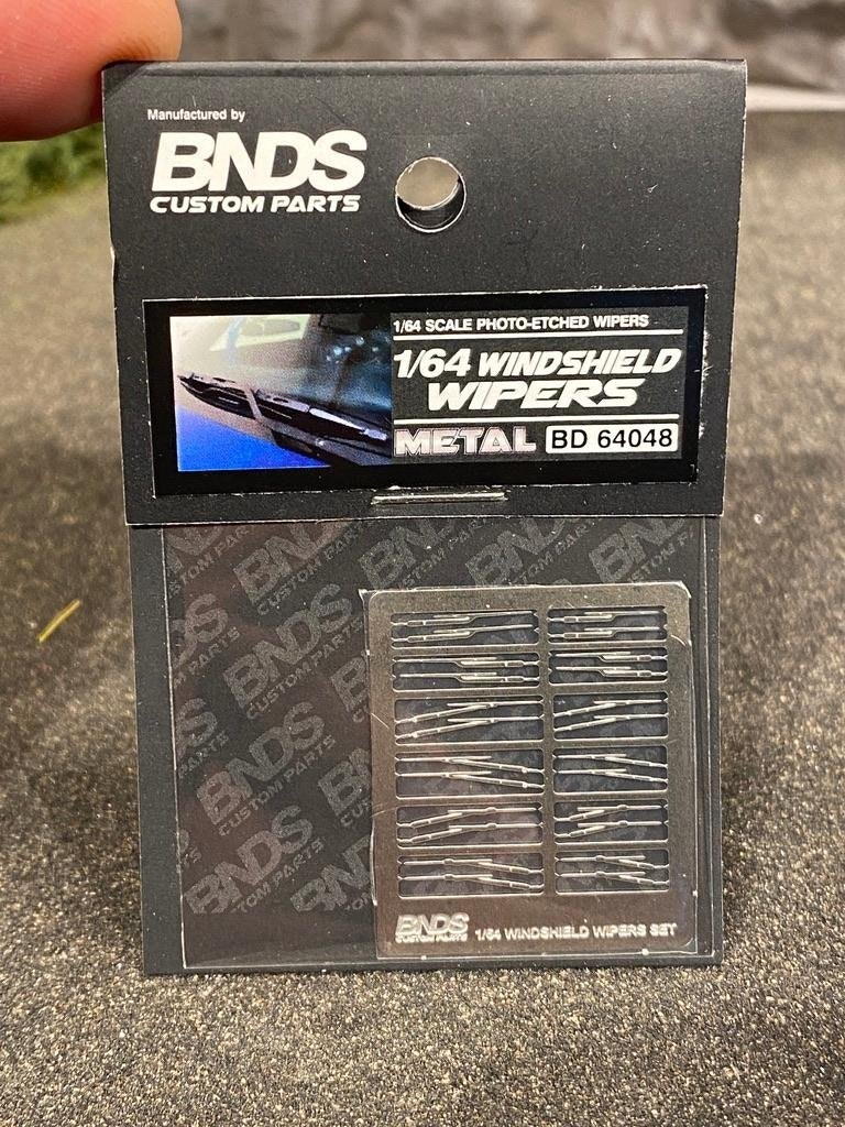 Skala 1/64 BNDS Custom Parts: Windshield Wipers / Vindrutetorkare i metall