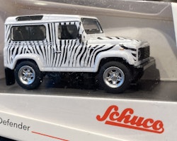 Skala 1/64 Land Rover Defender, från Schuco