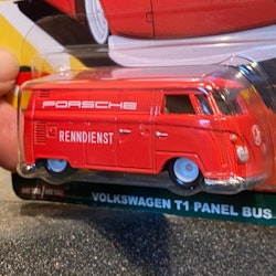 Skala 1/64 Hot Wheels Car Culture PREMIUM: Volkswagen T1 Panel Bus "Porsche"