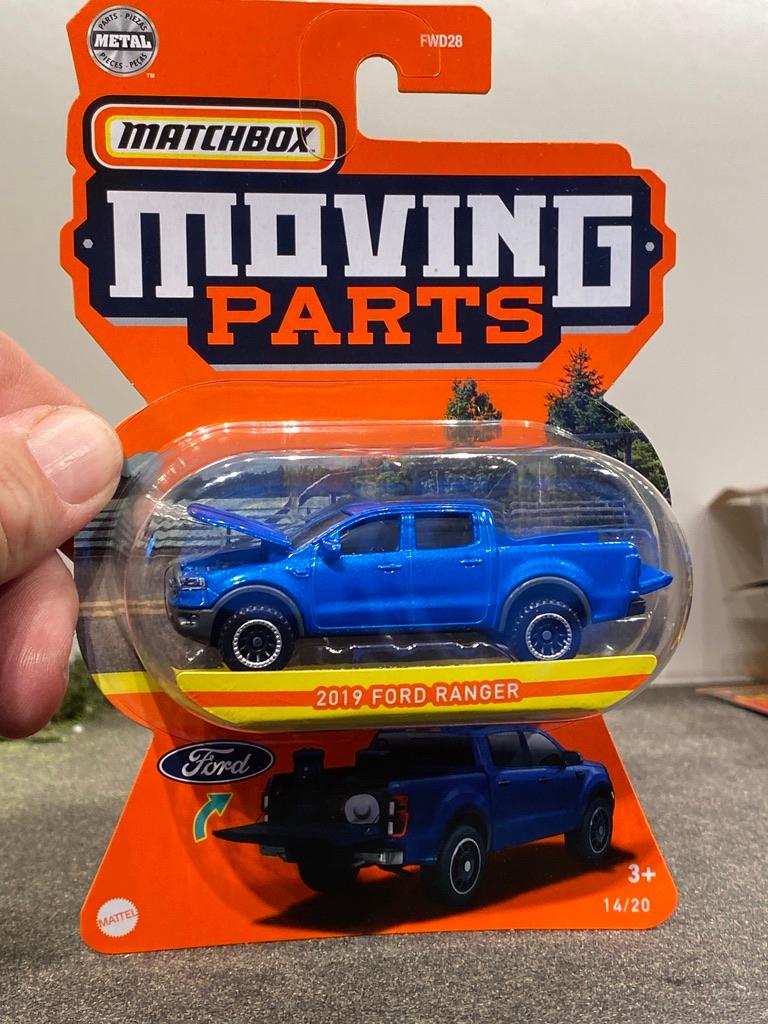 Matchbox Moving Parts 14/20 Ford Ranger 2019 Diecast Metal 