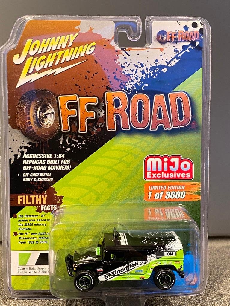 Skala 1/64 - Hummer H2, Off Road, MiJo fr Johnny Lightning, Lim. ed. 3600ex