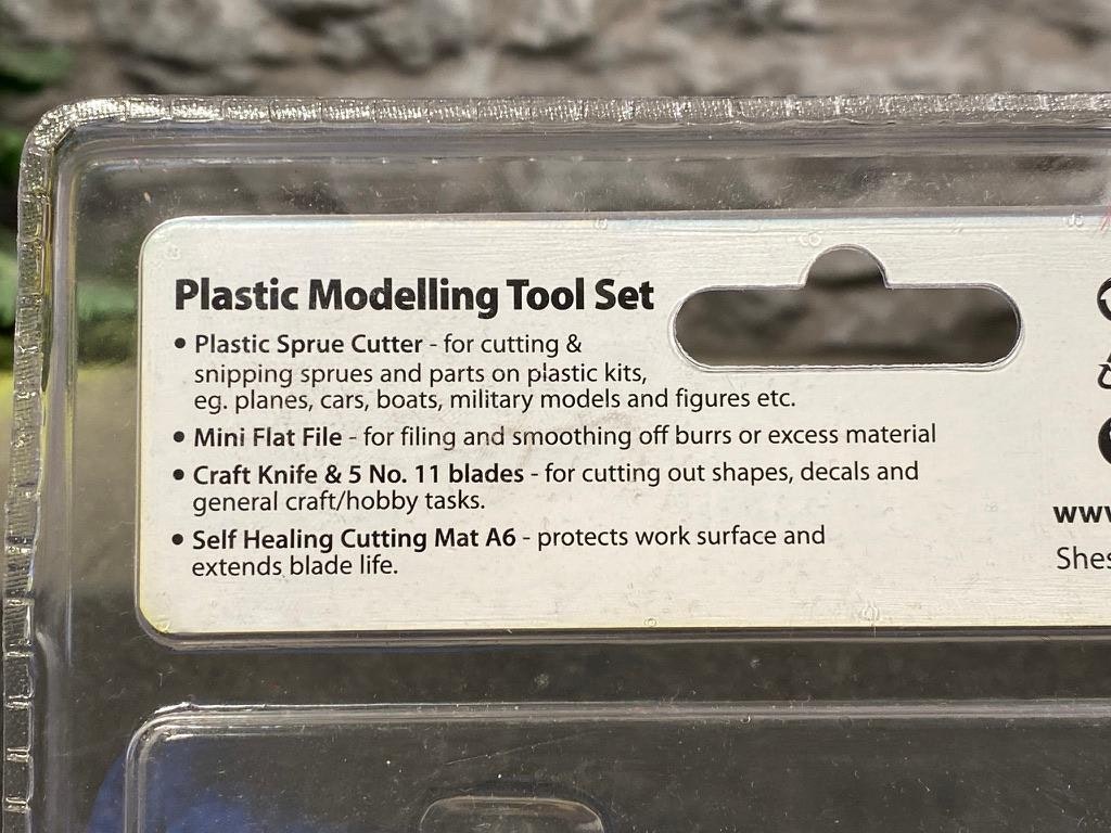 Plastmodellering verktygsset för byggmodeller/Plastic modelling tool set fr Modelcraft
