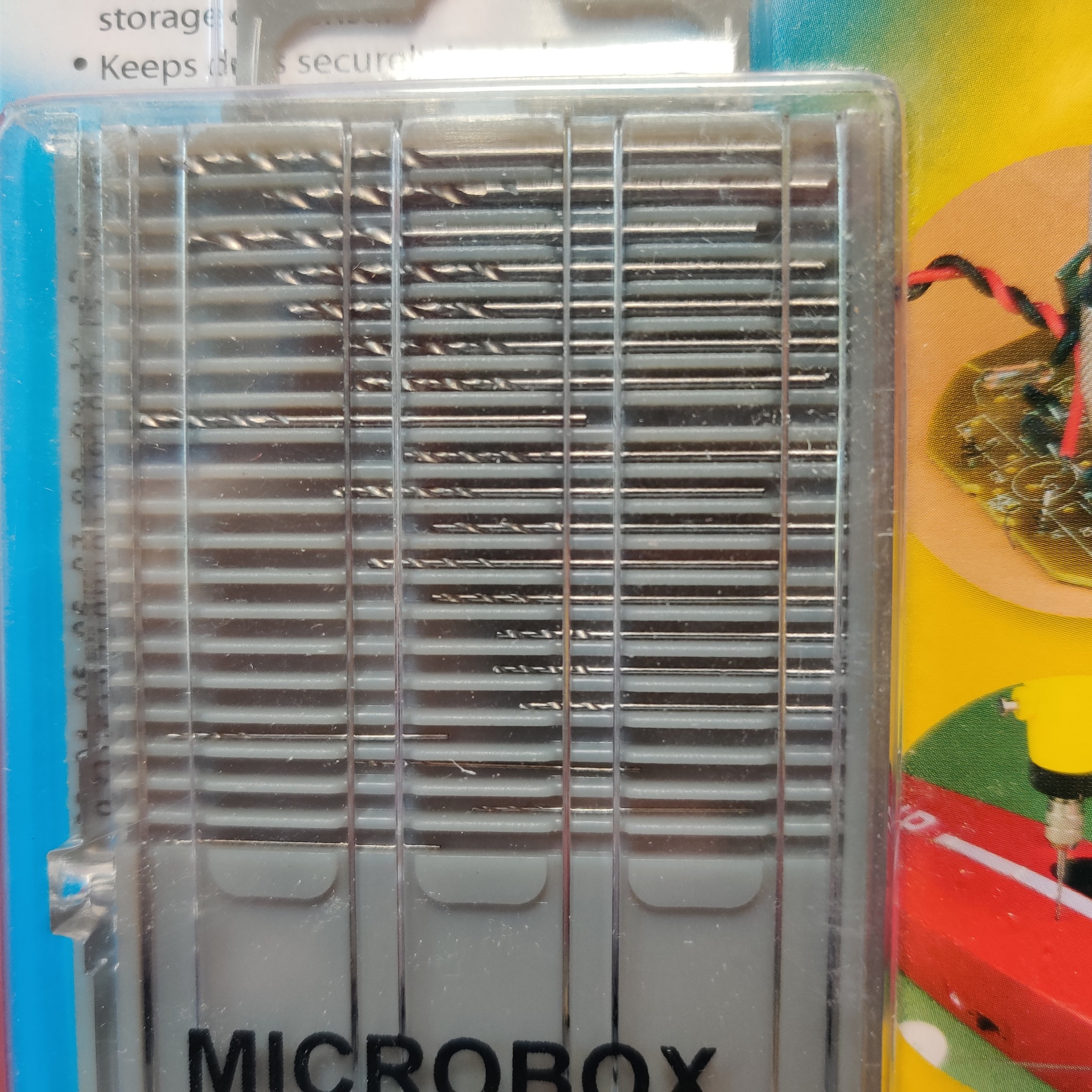 Mikroborr-set/Microbox Drill set 20 st kvalitets HSS-borr (0,3-1,6mm) fr ModelCraft