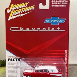 Skala 1/64 Elegant Chevrolet Ambulance 57' Ambulans f Johnny Lightning