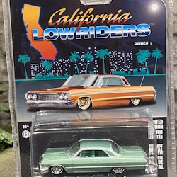 Skala 1/64 Chevrolet Impala 63' "California LowRiders" grön från Greenlight