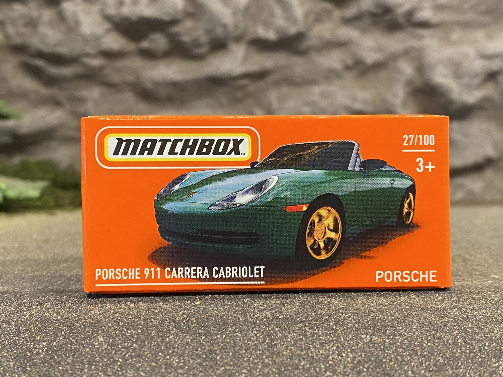 Skala 1/64 Matchbox -  Porsche 911 Carrera Cabriolet