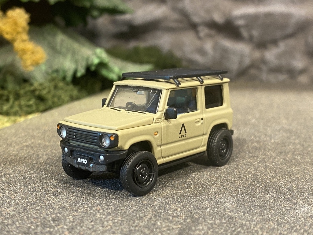 Skala 1/64 Suzuki Apio Jimny , Melt Khaki m takräcke fr Era Car