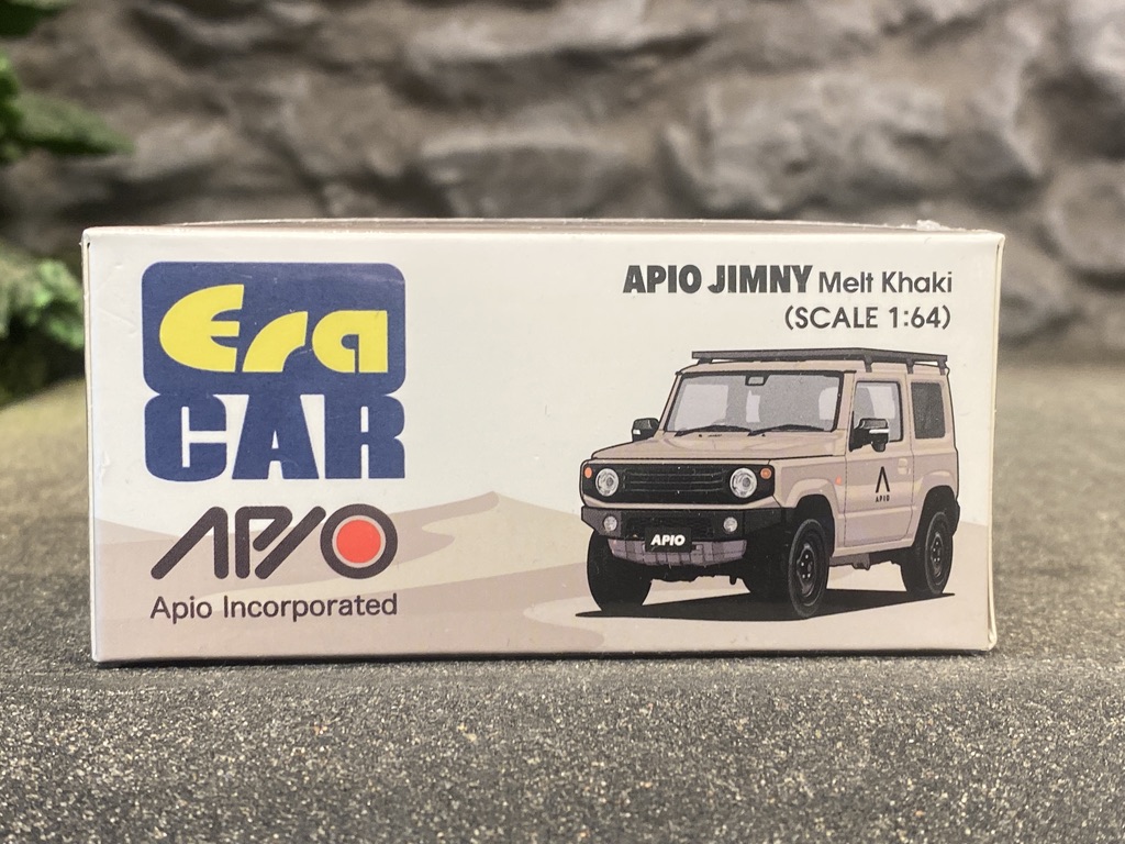 Skala 1/64 Suzuki Apio Jimny , Melt Khaki m takräcke fr Era Car