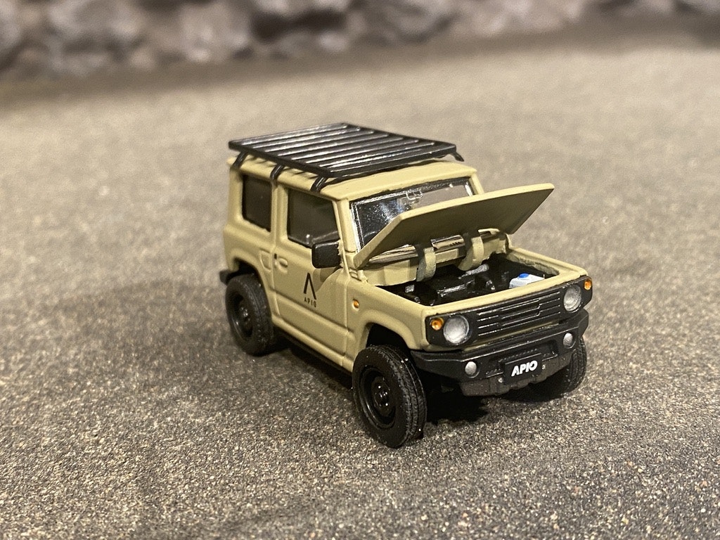 Skala 1/64 Suzuki Apio Jimny , Melt Khaki m takräcke fr Era Car