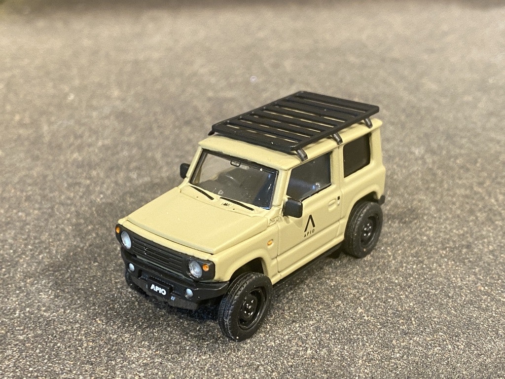 Skala 1/64 Suzuki Apio Jimny , Melt Khaki m takräcke fr Era Car