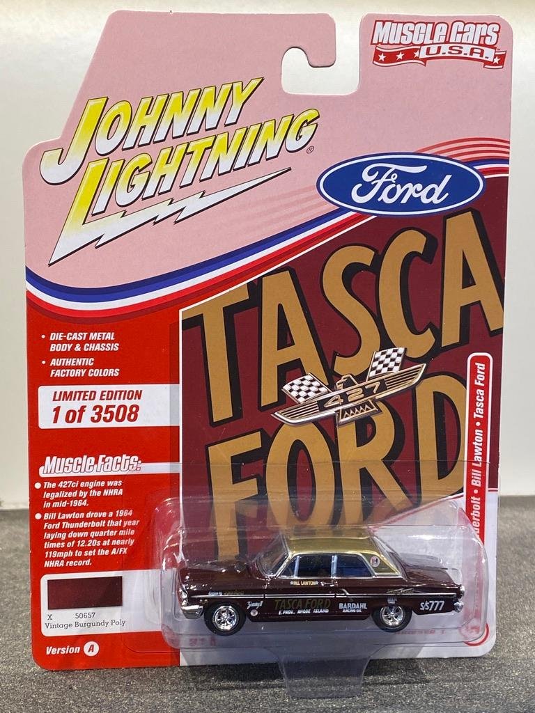 Skala 1/64 Ford Thunderbolt 64' Bill Lawton & Tasca Ford Johnny Lightning